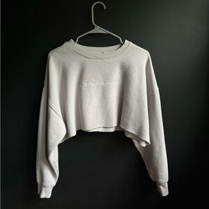 Allergic To Mornings Cropped Sweater
